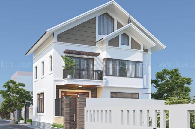 Thiết kế biệt thự 2 tầng 4 phòng ngủ 8x10m với chi phí phù hợp