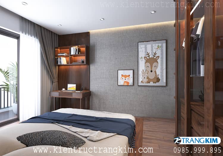 Nội thất phòng ngủ số 2 3 Thiết kế biệt thự nhà vườn 2 tầng 2 phòng ngủ