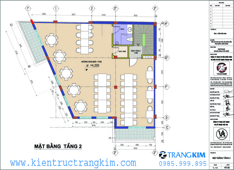 Thiết kế quán Bar Pub tại Grand World Phú Quốc