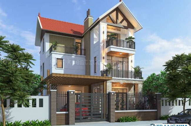 hình ảnh biệt thự 3 tầng sau cải tạo 1