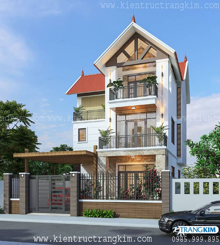 hình ảnh biệt thự 3 tầng sau cải tạo 2