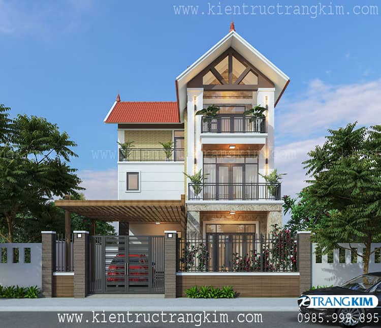 hình ảnh biệt thự 3 tầng sau cải tạo 3