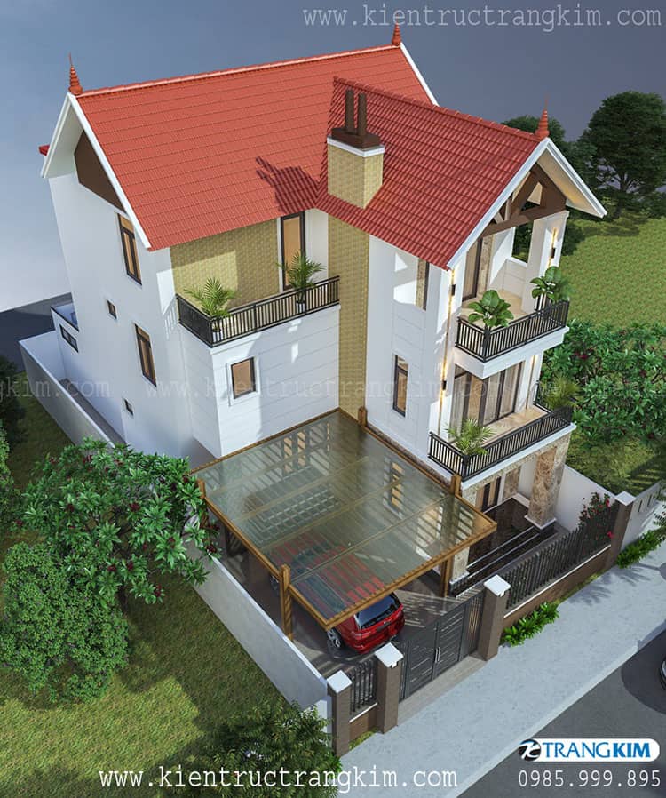 hình ảnh biệt thự 3 tầng sau cải tạo 4