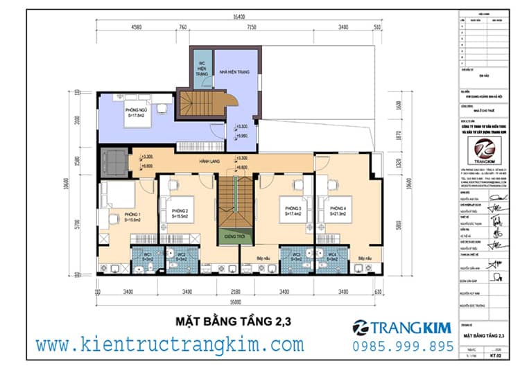 Thiết kế nhà 5 tầng 1 tum cho thuê với chi phí xây dựng hợp lý