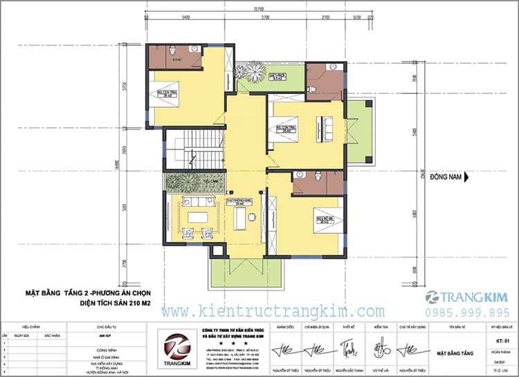 Mặt bằng tầng 2