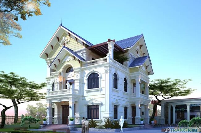 Biệt thự cổ điển 3 tầng đẹp ấn tượng