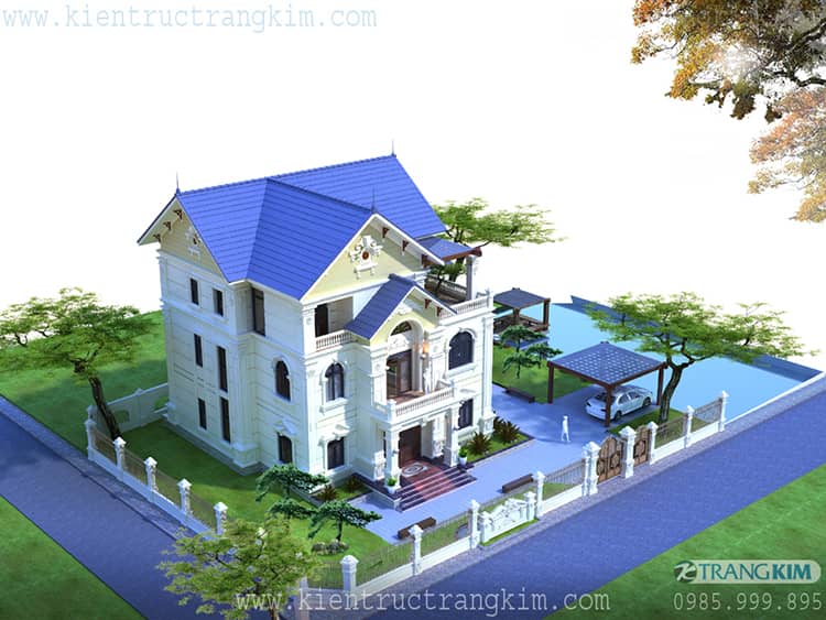 Biệt thự cổ điển 3 tầng đẹp ấn tượng