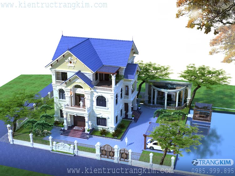 Biệt thự cổ điển 3 tầng đẹp ấn tượng