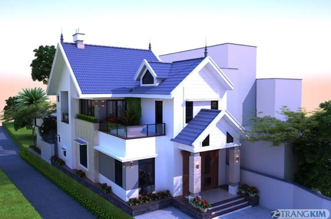 Biệt thự nhà vườn 2 tầng mái thái