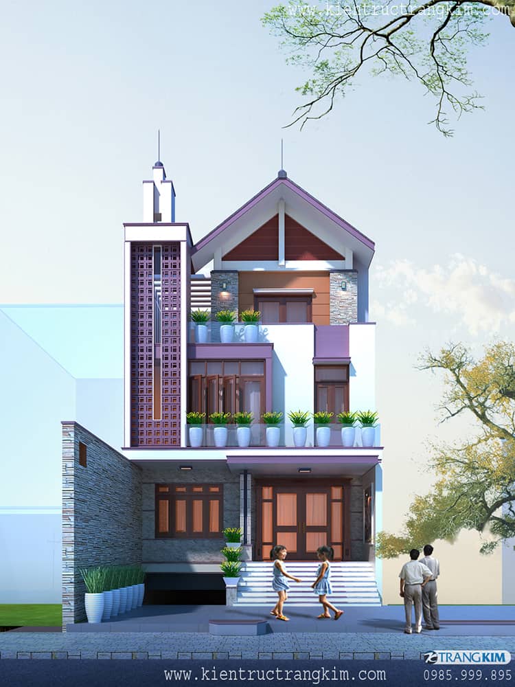 Biệt thự phố 3 tầng 4 phòng ngủ có tầng hầm tại Hà Nam