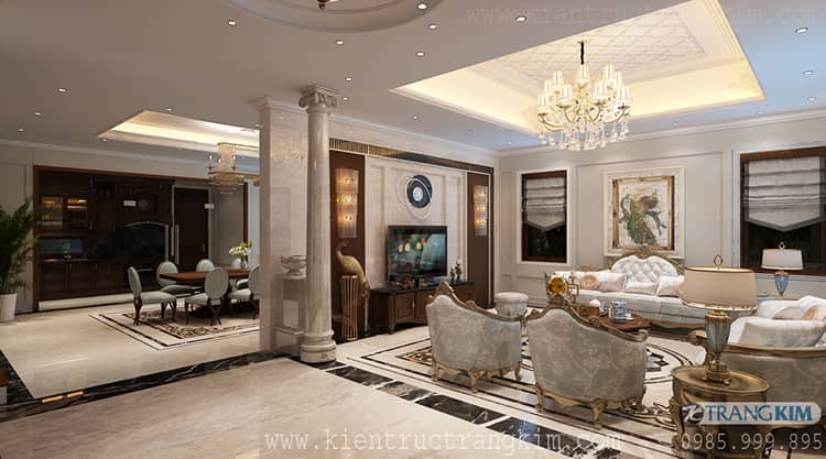 Nội thất phòng khách, ăn, thờ