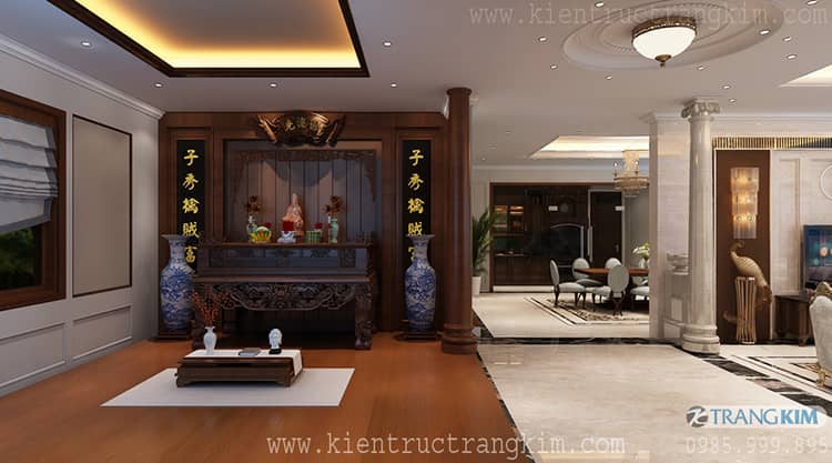 Nội thất phòng khách, ăn, thờ