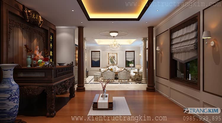 Nội thất phòng khách, ăn, thờ