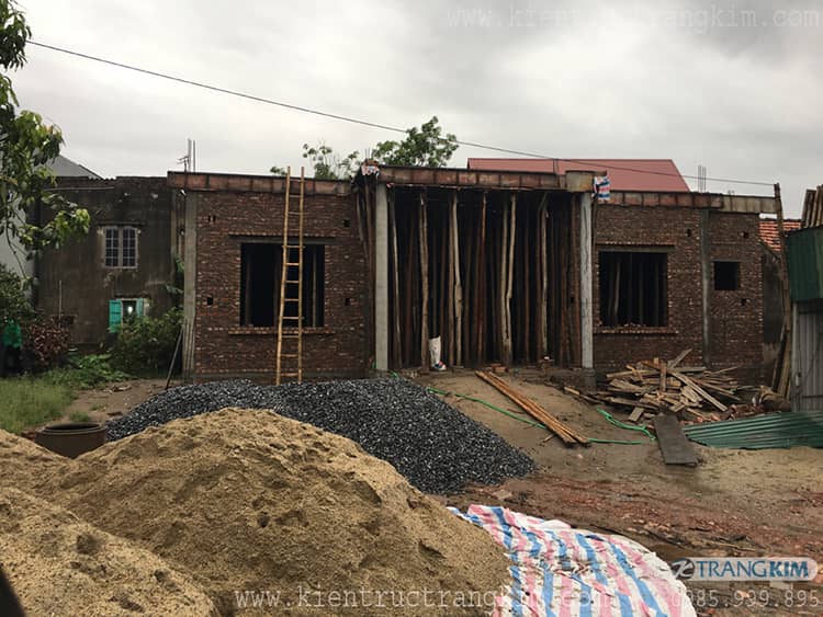 hình ảnh biệt thự thi công