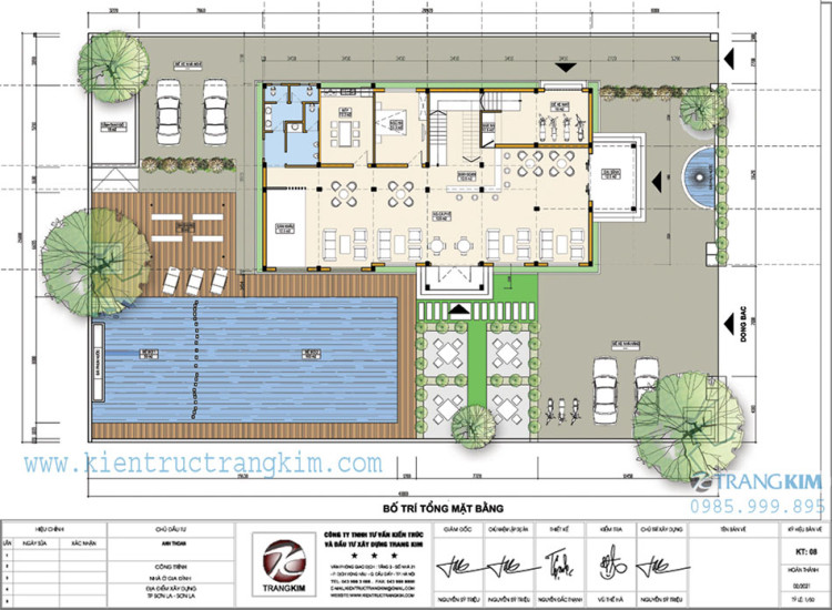 Mặt bằng thiết kế tầng 1