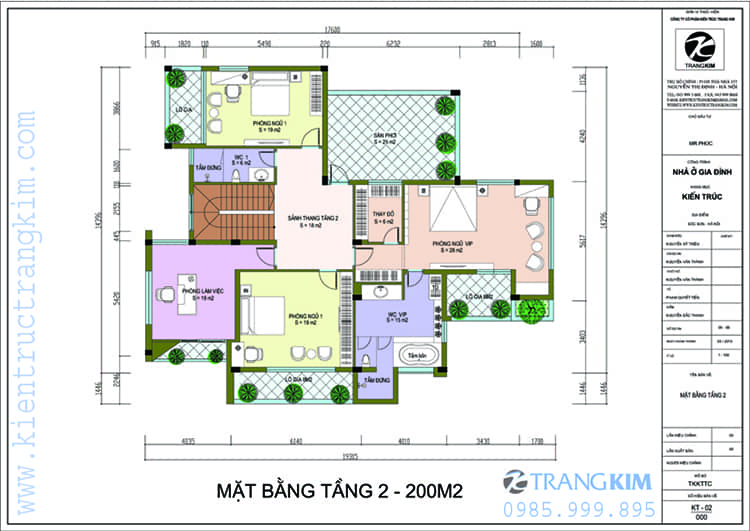 Mặt bằng kiến trúc tầng 2 1 mặt bằng thiết kế biệt thự tầng 2
