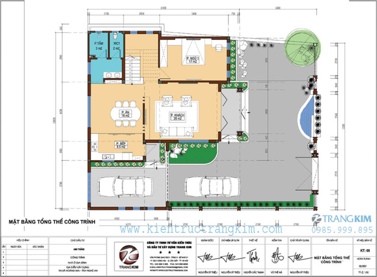 Mặt bằng định vị công trình 1 Mặt bằng tổng thể