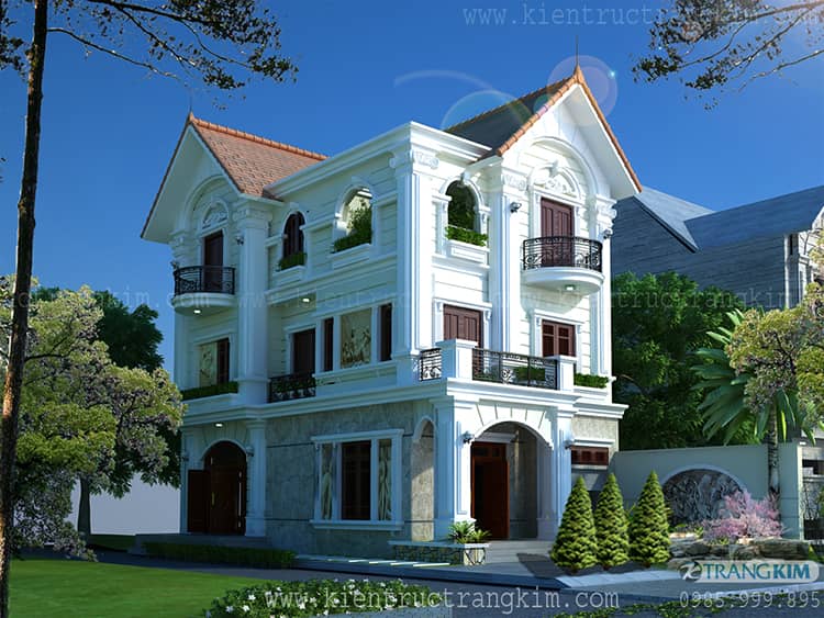 Biệt thự 2 tầng tân cổ điển