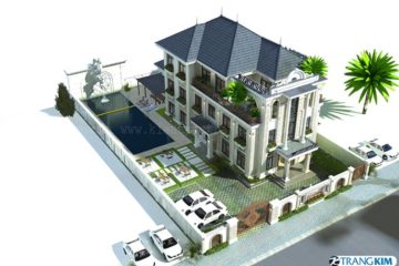 Thiết kế nhà ở kết hợp kinh doanh nhà hàng và cho thuê phòng nghỉ