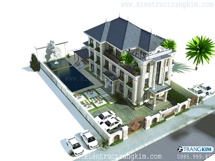 Thiết kế nhà ở kết hợp kinh doanh nhà hàng và cho thuê phòng nghỉ