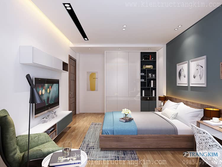 Phòng ngủ nhỏ tầng 2 3 Nội thất phòng ngủ nhỏ tầng 2