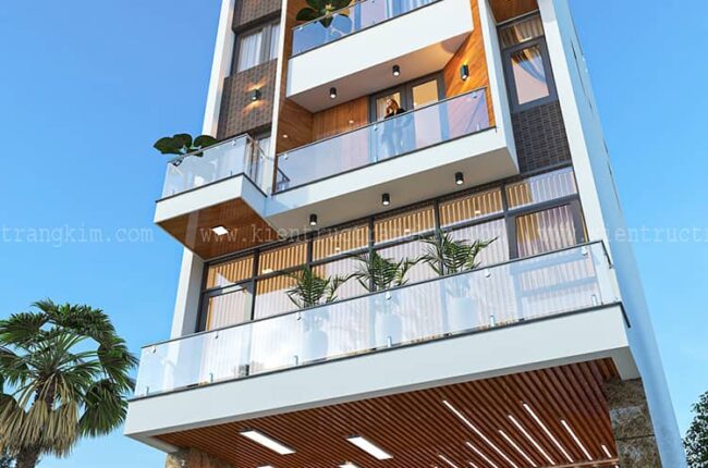 thiết kế nhà mặt tiền 7mx12m vừa ở vừa cho thuê văn phòng