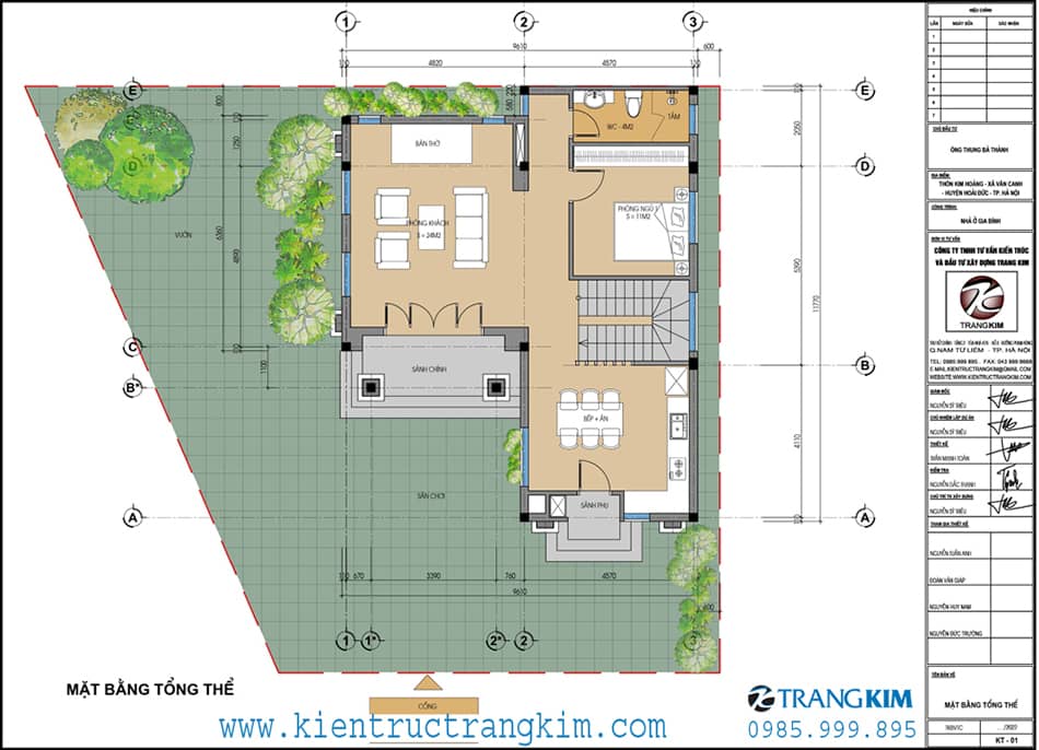 Măt bằng tổng thể