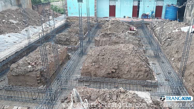 Hình ảnh công trình trong quá trình thi công 1 ảnh thi công hố móng