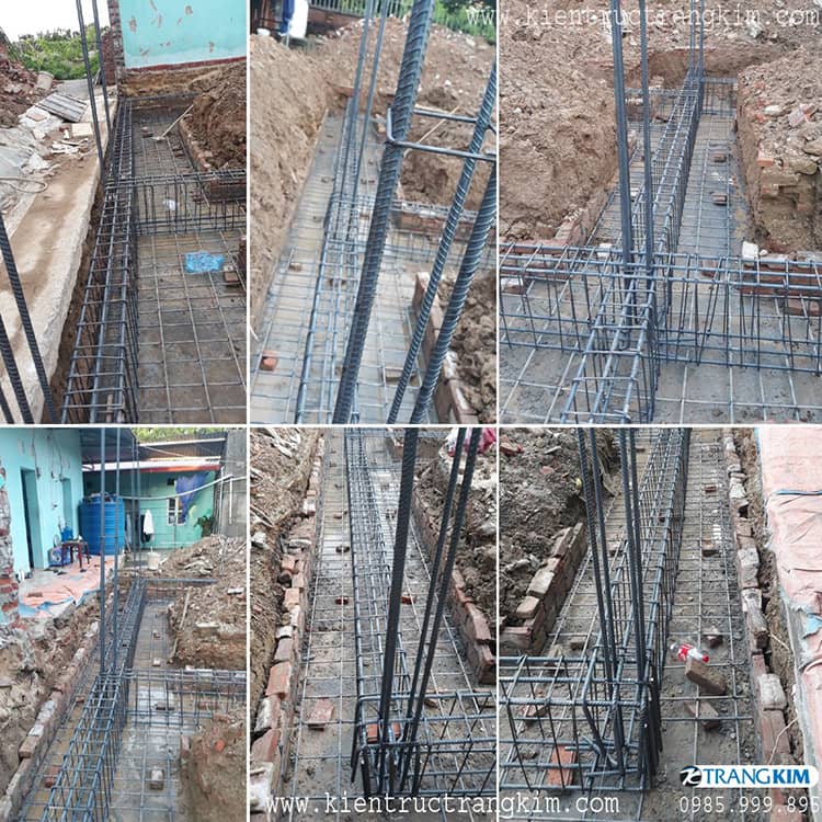 Hình ảnh công trình trong quá trình thi công 2 anh thi công