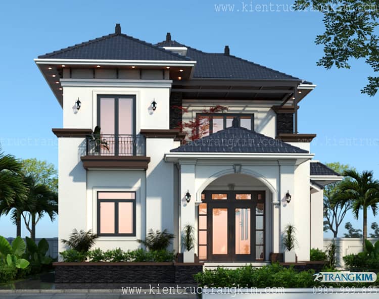 Phối cảnh kiến trúc biệt thự 2 tầng 4 phòng ngủ mái Nhật hiện đại 2 Phối cảnh kiến trúc biệt thự 2 tầng 4 phòng ngủ mái Nhật hiện đại 2