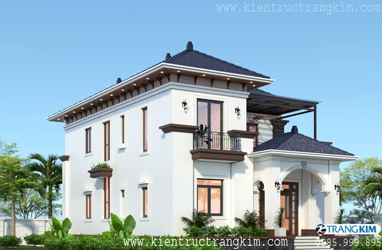 Phối cảnh kiến trúc biệt thự 2 tầng 4 phòng ngủ mái Nhật hiện đại 4 Phối cảnh kiến trúc biệt thự 2 tầng 4 phòng ngủ mái Nhật hiện đại 4