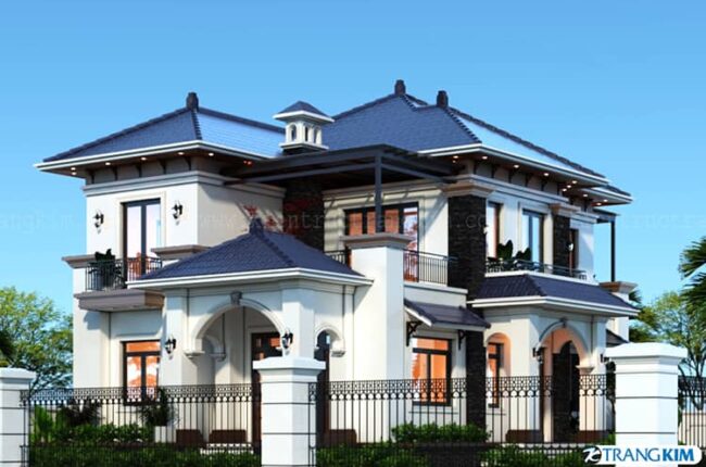 biet thu 2 tang mai nhat 4 phong ngu