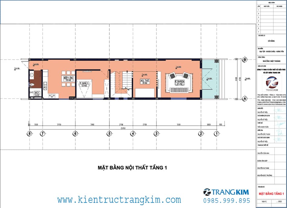Mặt bằng thiết kế tầng 1 1 Mặt bằng thiết kế tầng 1