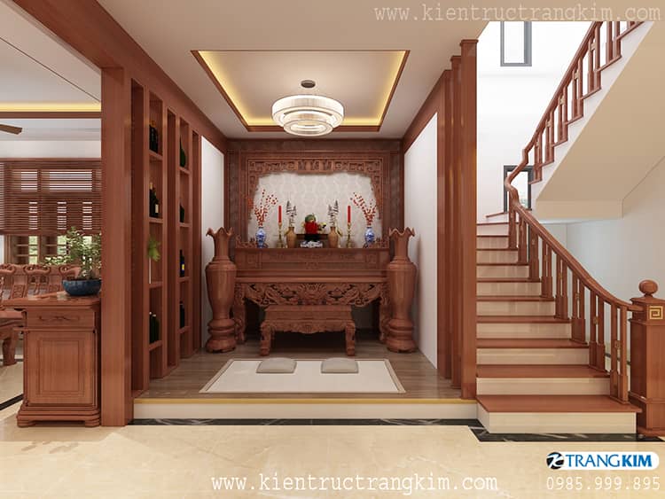 Hình ảnh phối cảnh căn nhà 5 Nội thất phòng thờ