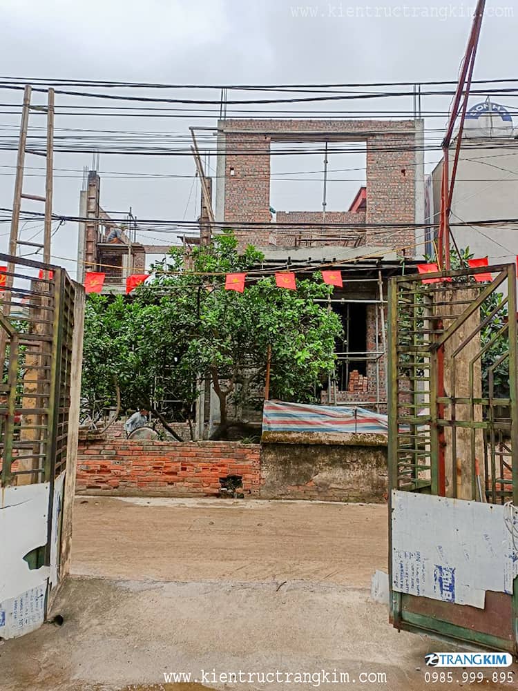 hình ảnh thi công biệt thự hiện đại đáng sống