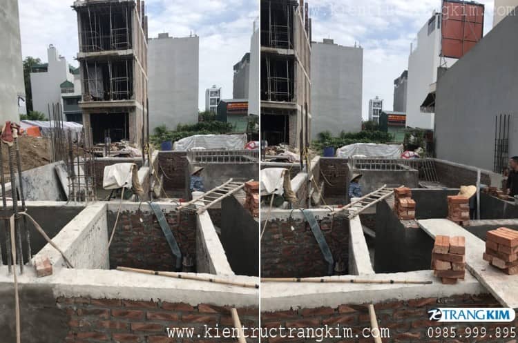 Hình ảnh thực tế quá trình thi công 4 Hình ảnh căn nhà đang trong quá trình thi công