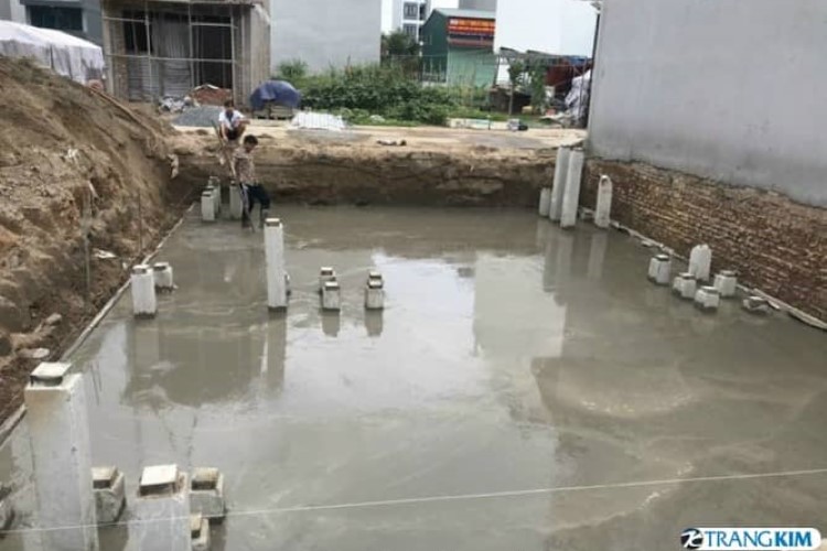 Hình ảnh thực tế quá trình thi công 2 Hình ảnh thi công nhà vừa ở vừa kinh doanh 8x12m