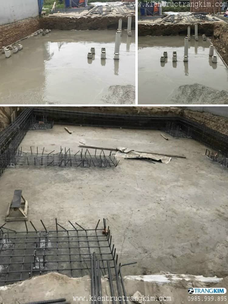 Hình ảnh thực tế quá trình thi công 1 Hình ảnh thi công nhà vừa ở vừa kinh doanh 8x12m