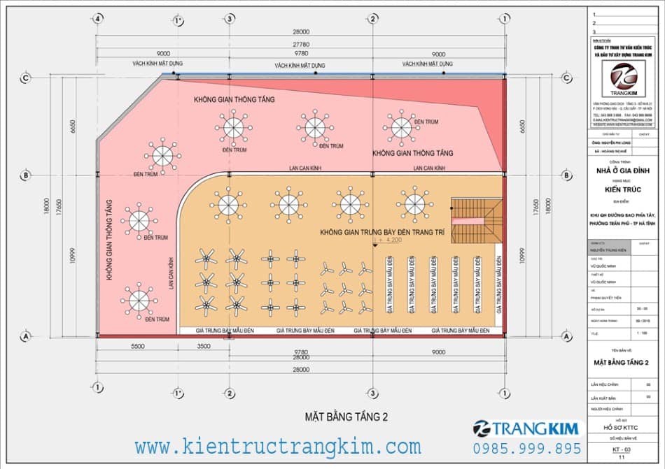 Mặt bằng kiến trúc tầng lửng