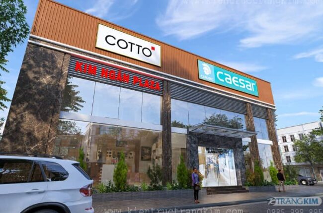 Thiết kế kiến trúc showroom vật liệu xây dựng 3