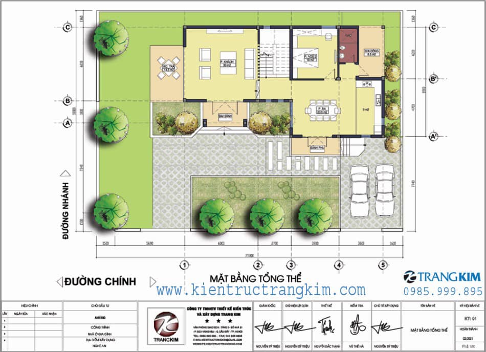 Mặt bằng định vị công trình 1 Mặt bằng định vị công trình