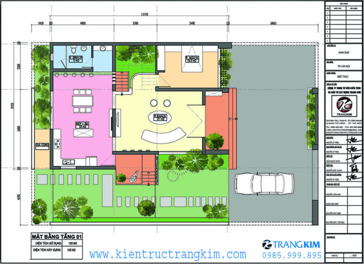 Mặt bằng thiết kế tầng 1 1 Mặt bằng tầng 1