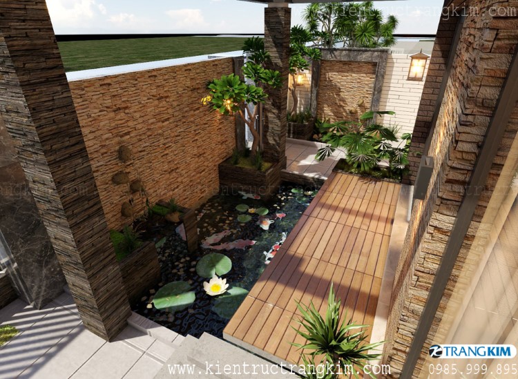 biệt thự 3 tầng mái thái đẹp hiện đại