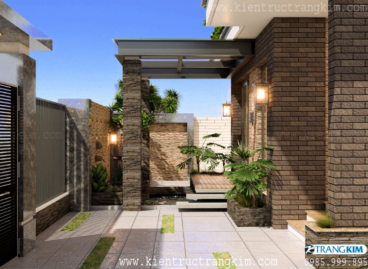 biệt thự 3 tầng mái thái đẹp hiện đại