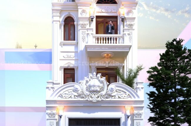 Phối cảnh kiến trúc nhà ống tân cổ điển