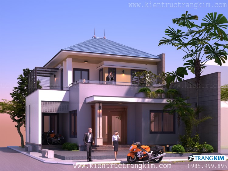 Hình ảnh phối cảnh kiến trúc công trình 3 Phối cảnh kiến trúc nhà vuông
