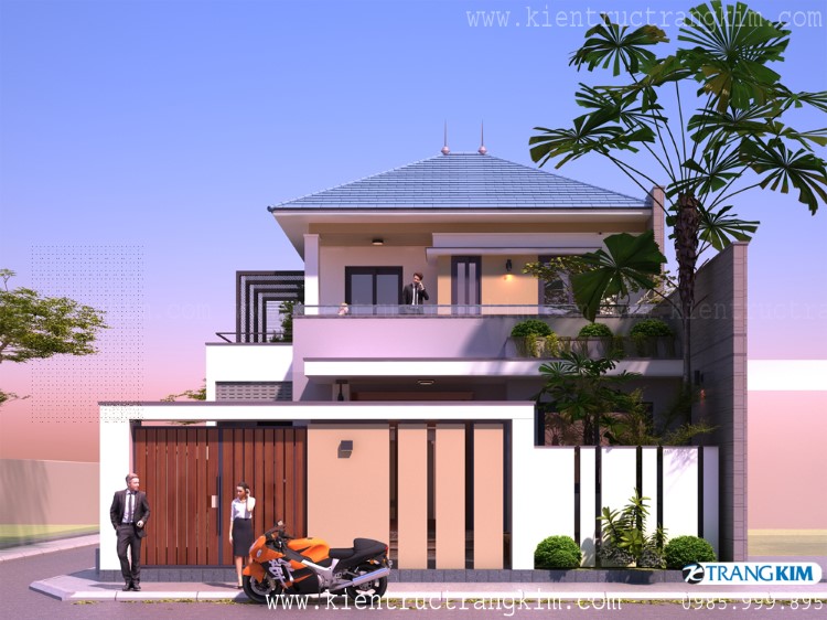 Hình ảnh phối cảnh kiến trúc công trình 4 Phối cảnh kiến trúc nhà vuông