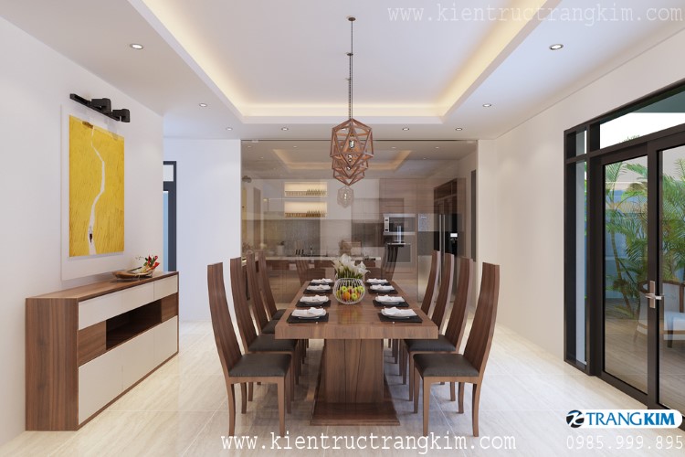 Hình ảnh phối cảnh thiết kế nội thất 1 Nội thất phòng ăn