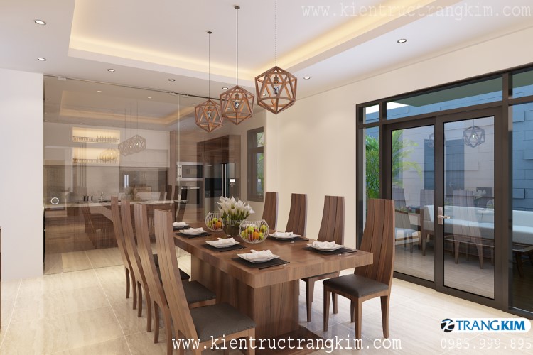 Hình ảnh phối cảnh thiết kế nội thất 2 Nội thất phòng ăn