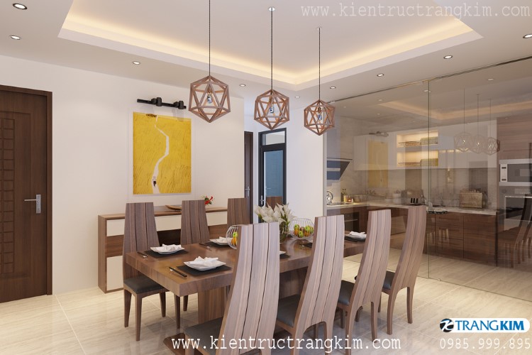 Hình ảnh phối cảnh thiết kế nội thất 3 Nội thất phòng ăn